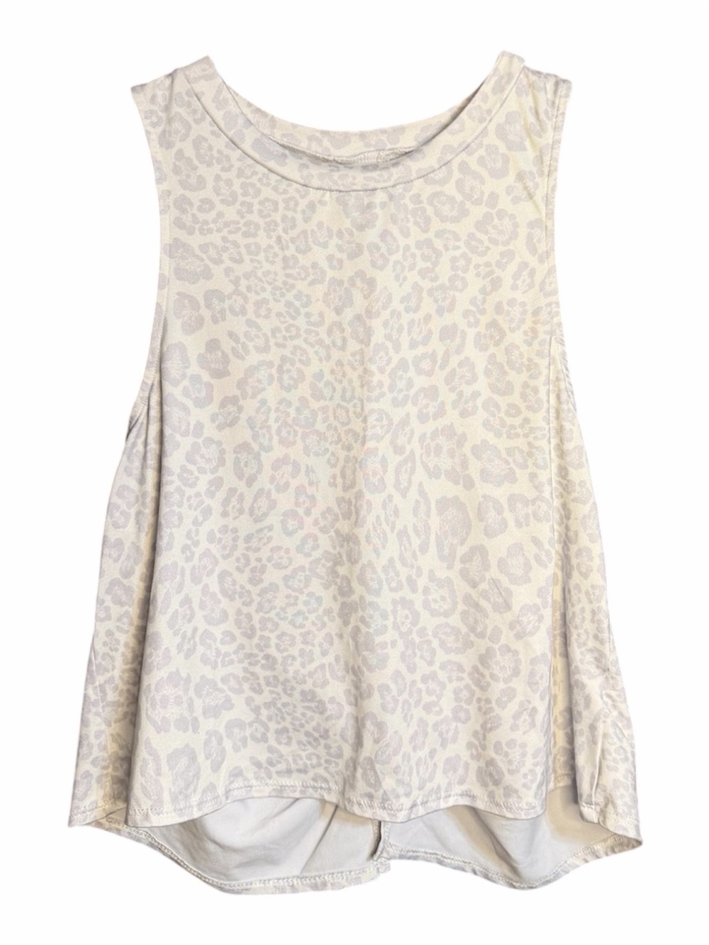 Altar’d State Revival Split-Back, Flowy, Lightweight Leopard-Print Tank Top
